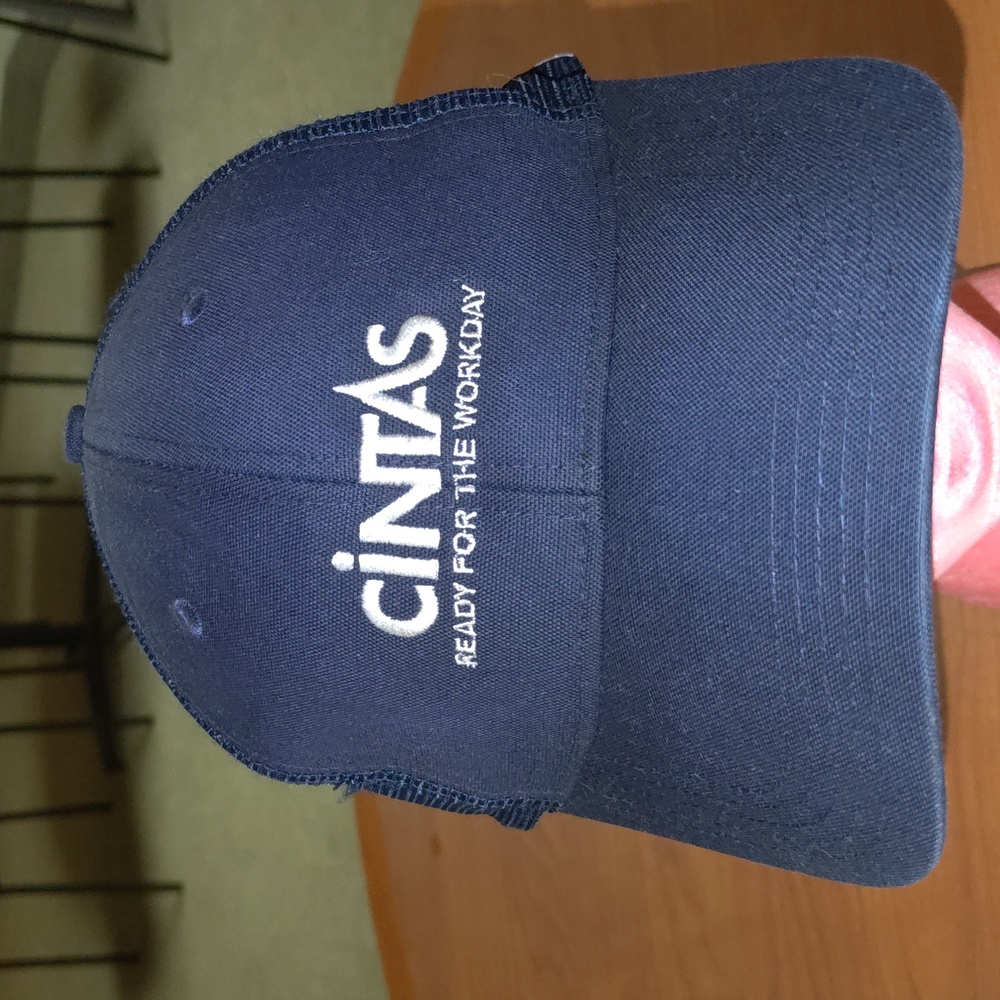 CINTAS Ready For The Workday Embroidered Strap-on Blue Cap Hat Unisex